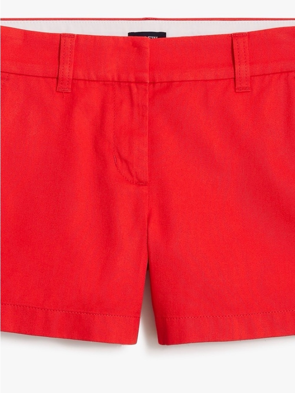 J. Crew Geranium Red Women's Chino Shorts NWT 3.5 inseam sz16